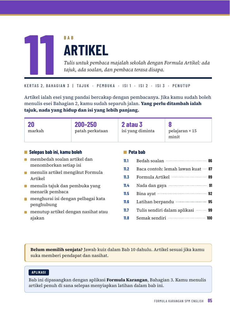 Halaman pembuka bab Artikel